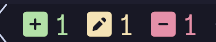 git statusbar dark